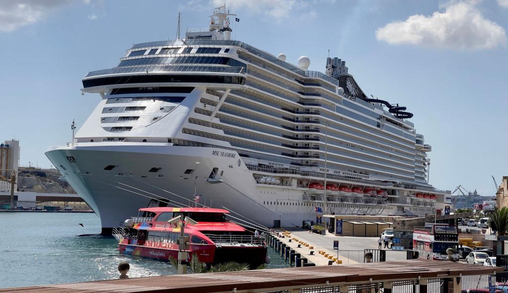 A passenger fell to his death on board an MSC cruise liner.