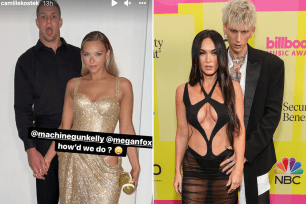 Rob Gronkowski and Camille Kostek channel Megan Fox and Machine Gun Kelly at SI Awards