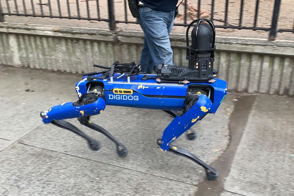 NYPD robot at barricade situation at 344 east 28 street in Manhattan