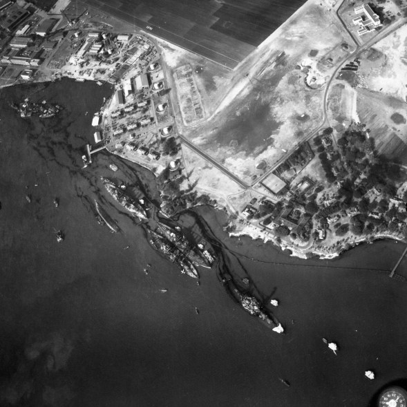Damaged Ships in Pearl Harbor