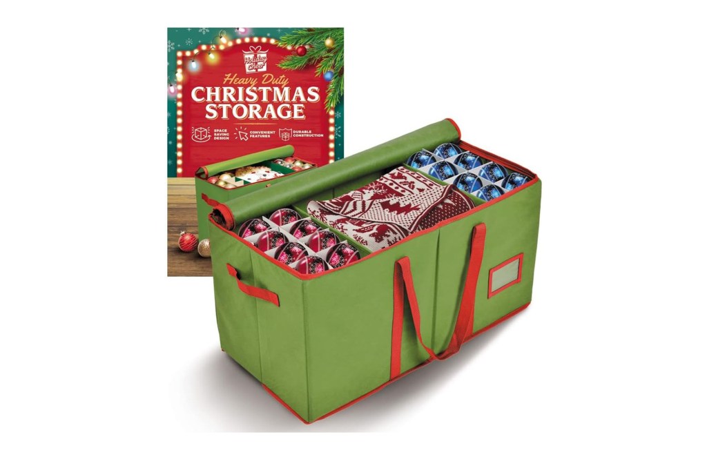 Holiday Cheer Premium Christmas Ornament Storage