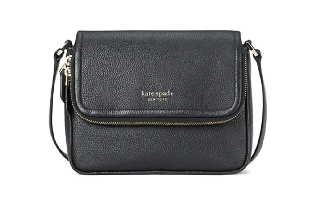 Fold over black purse