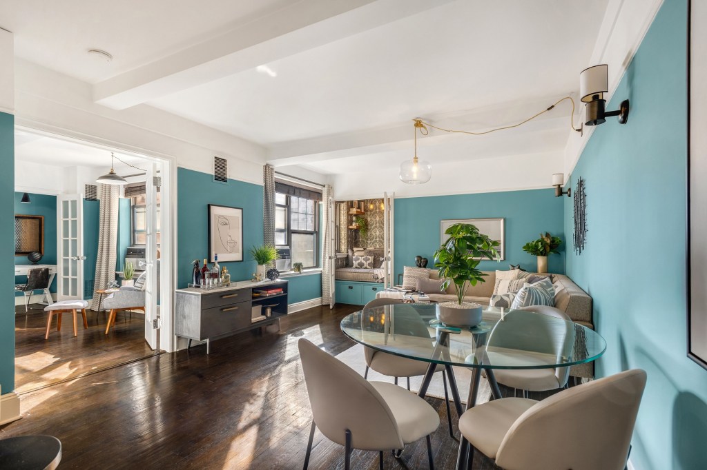 The dining area inside the home on 16th Street.