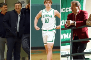 Nick Saban and Kirby Smart checked out Arch Manning's high school basketball game in New Orleans.