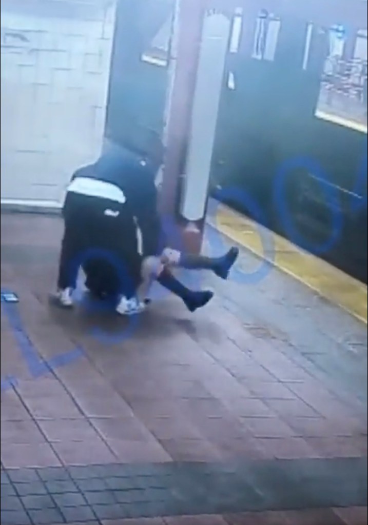 Attack in subway station