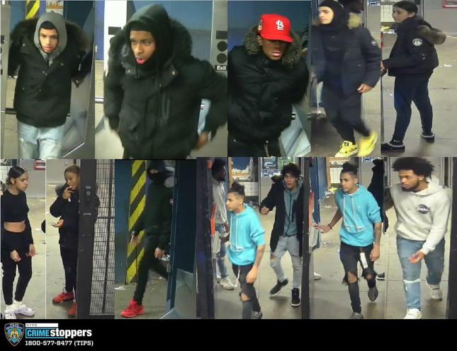 The two boys, both teens, seen on surveillance footage around the time of the incident.