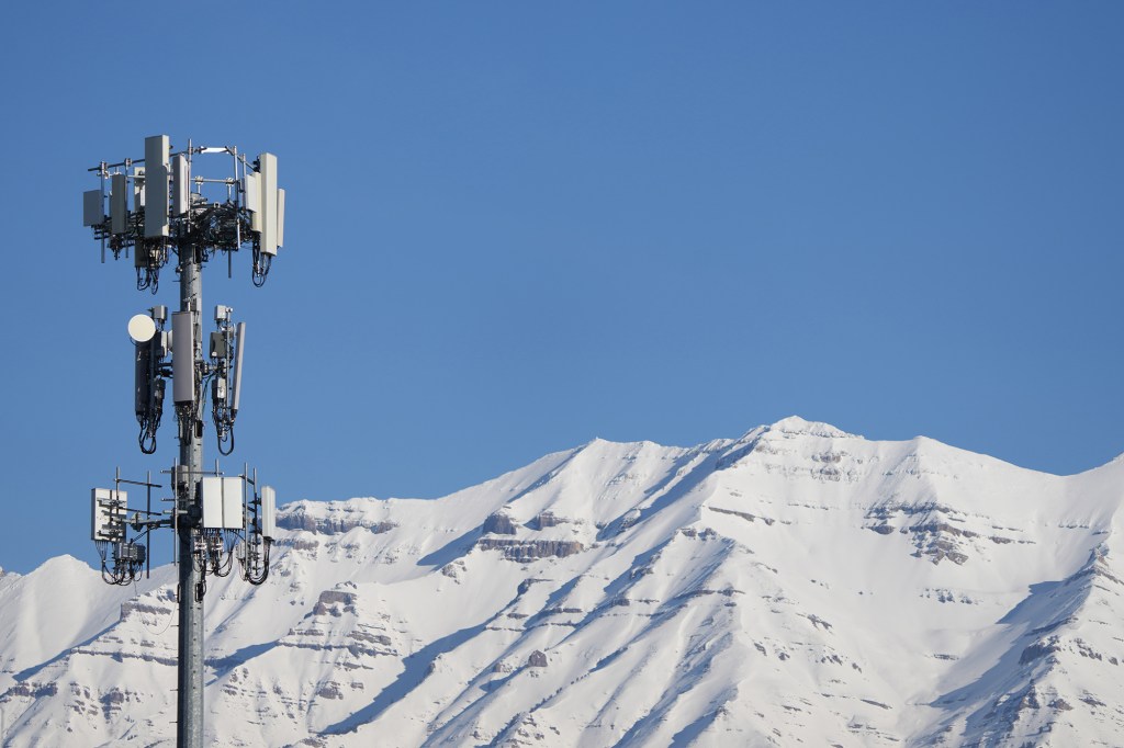 A 5G cell tower in Orem, Utah, U.S., on Tuesday, Jan. 11, 2022.