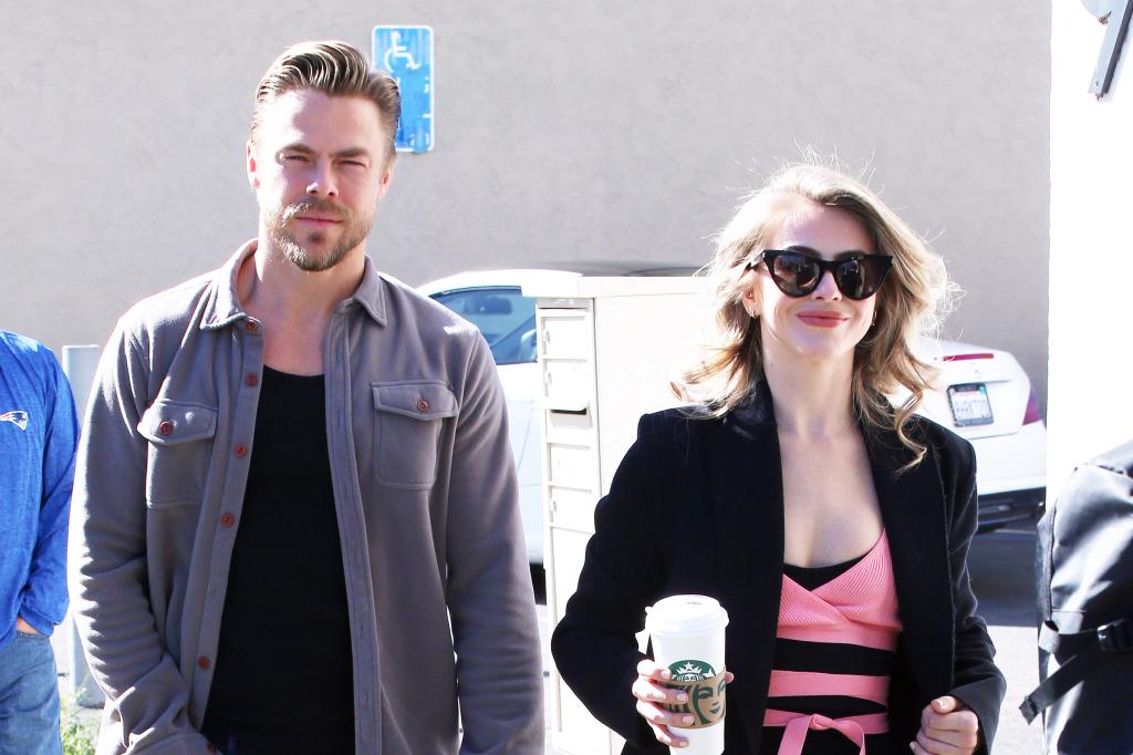 Julianne Hough and Derek Hough step out together in Los Angeles.