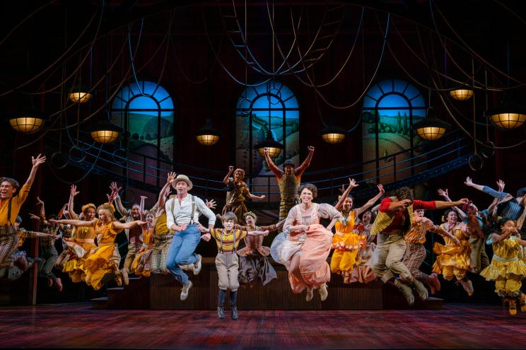 Hugh Jackman and Sutton Foster star in "The Music Man" on Broadway.