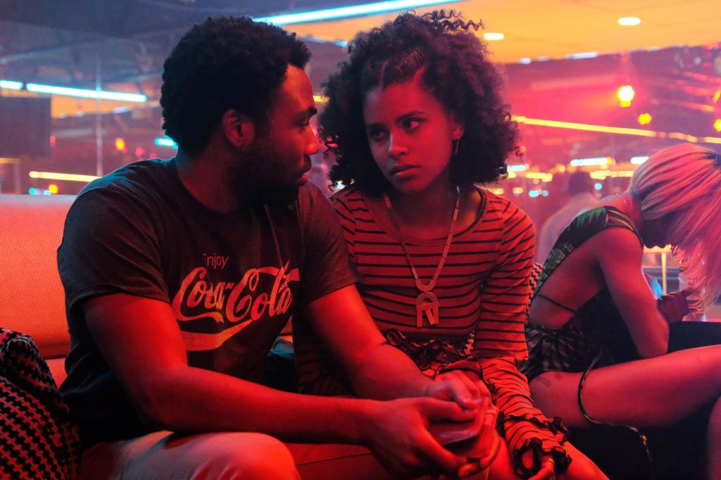 ATLANTA, from left: Donald Glover, Zazie Beetz