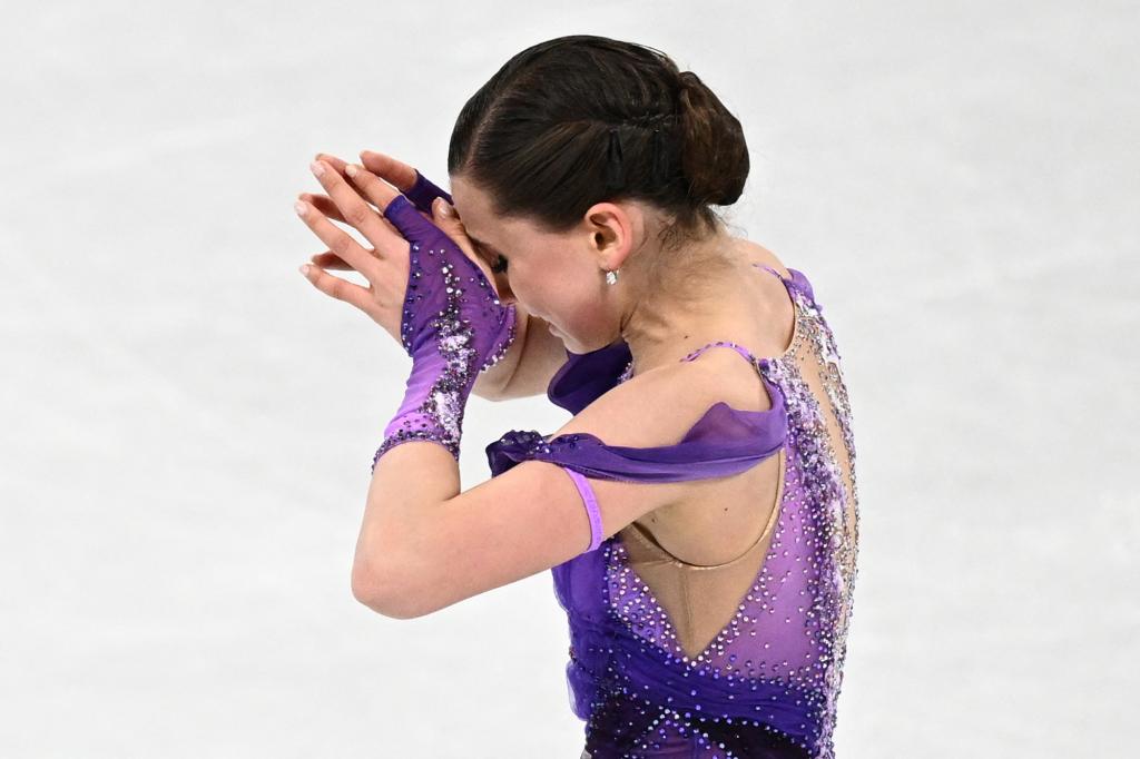 Valieva was emotional after her performance