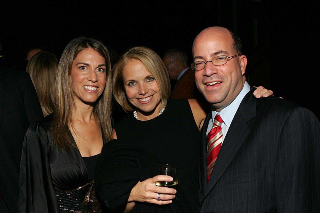 Katie Couric (center) said that everyone who knew that both Jeff Zucker and Allison Gollust lived so close to each other found it strange.