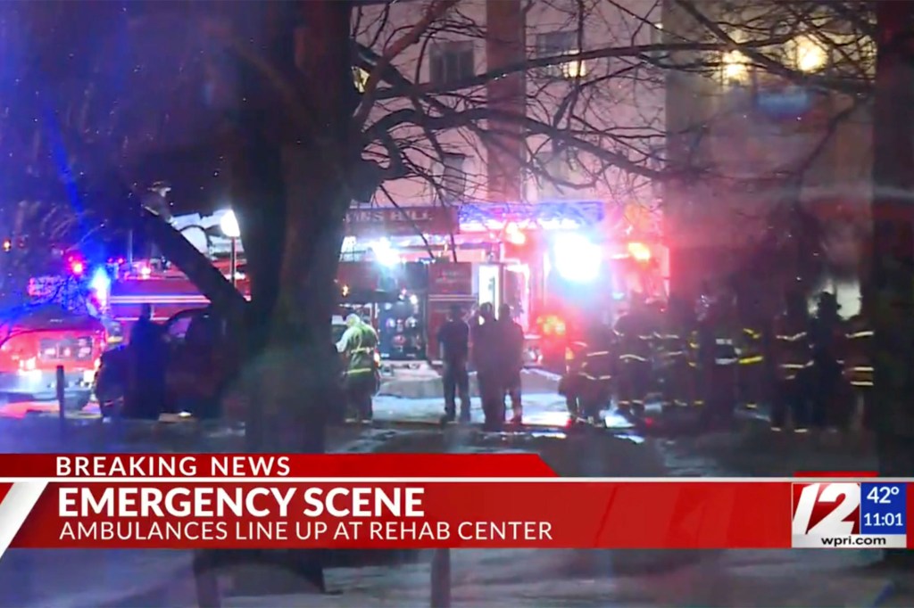 The fire at the Rhode Island Respiratory center in Coventry started on the third floor at around 9 p.m. and was confined to one room.