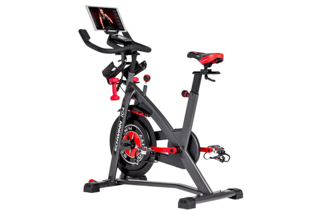 Image of black and red indoor bike