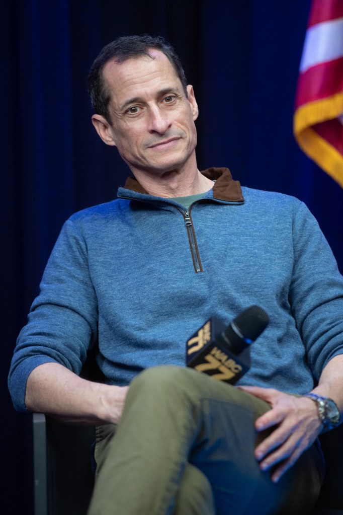 Curtis Sliwa and Anthony Weiner, press conference for their new radio program "Left vs. Right", 77 WABC Radio.