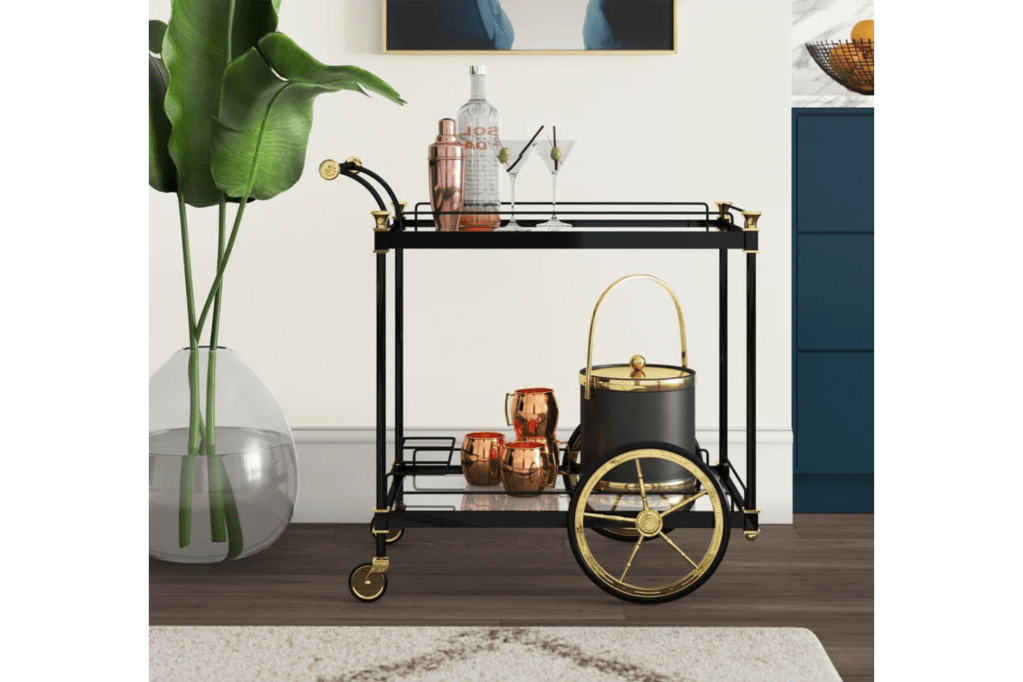 Willa Arlo Interiors Amelio 31'' Wide Bar Cart