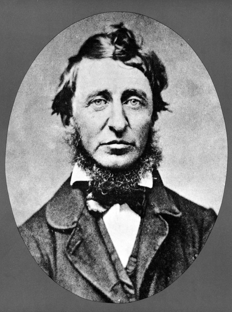 Black and white photo of writer Henry David Thoreau