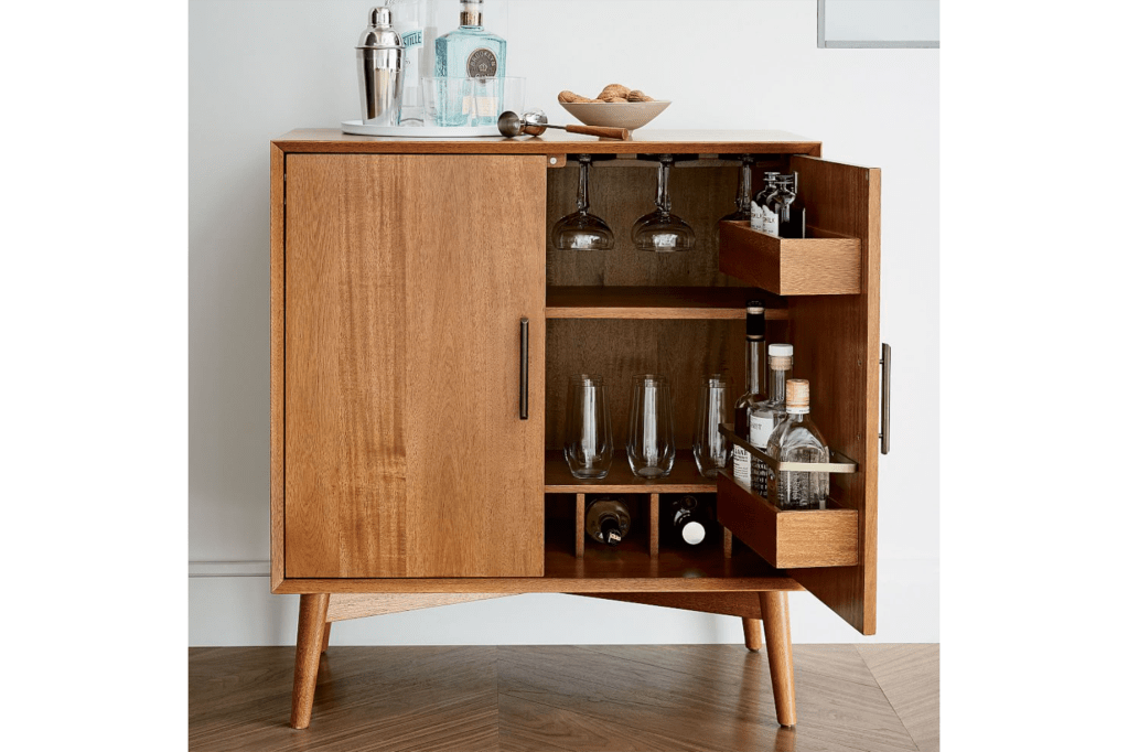 West Elm Midcentury Small Bar Cabinet Clover Clover