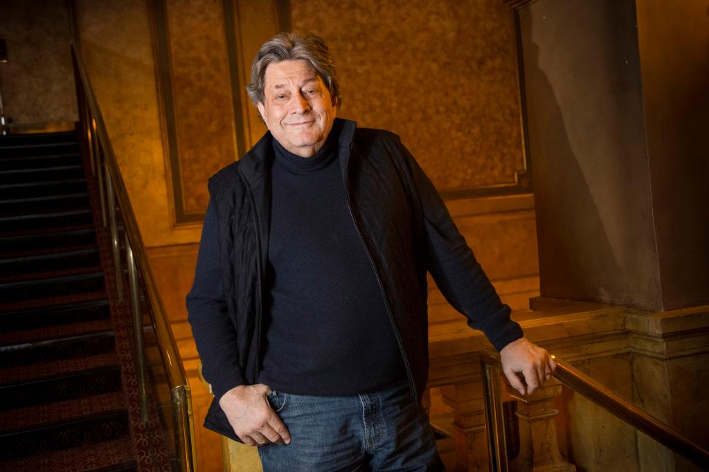 Theatre impresario Garth Drabinsky poses inside the Elgin Theatre.