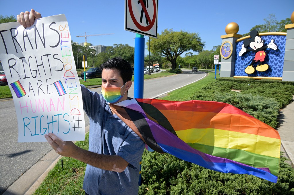 Disney cast member Nicholas Maldonado participated in the employee walkout at Walt Disney World this week.