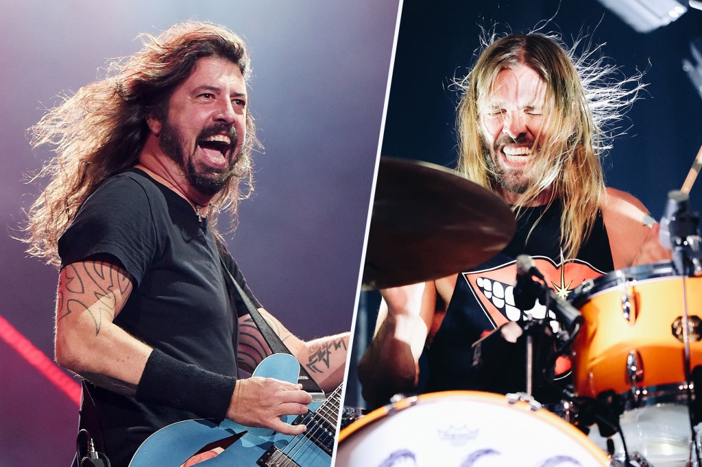 Dave Grohl and Taylor Hawkins