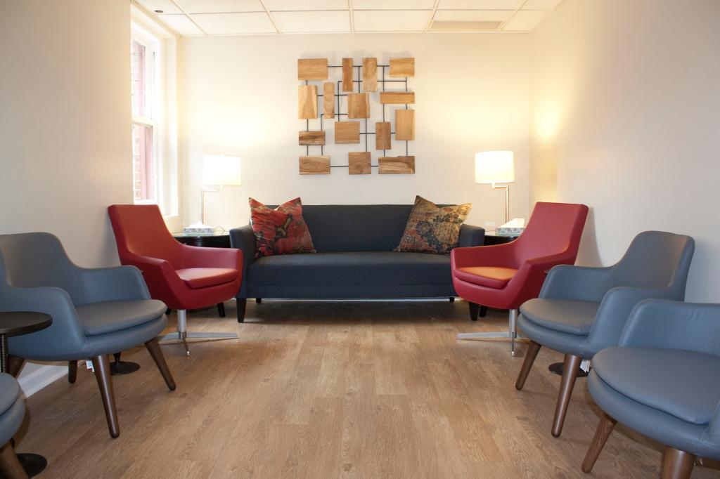 A living space inside the East Houston home.