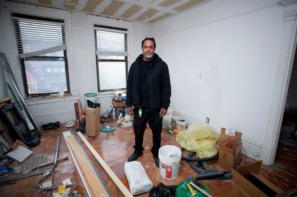 10/13/20 Features, Landlord Lincoln Eccles at his building in Crown Heights, Brooklyn. Brian Zak/NY Post