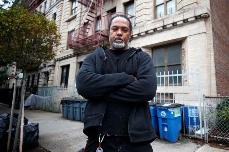 Landlord Lincoln Eccles at his building in Crown Heights, Brooklyn. Brian Zak/NY Post