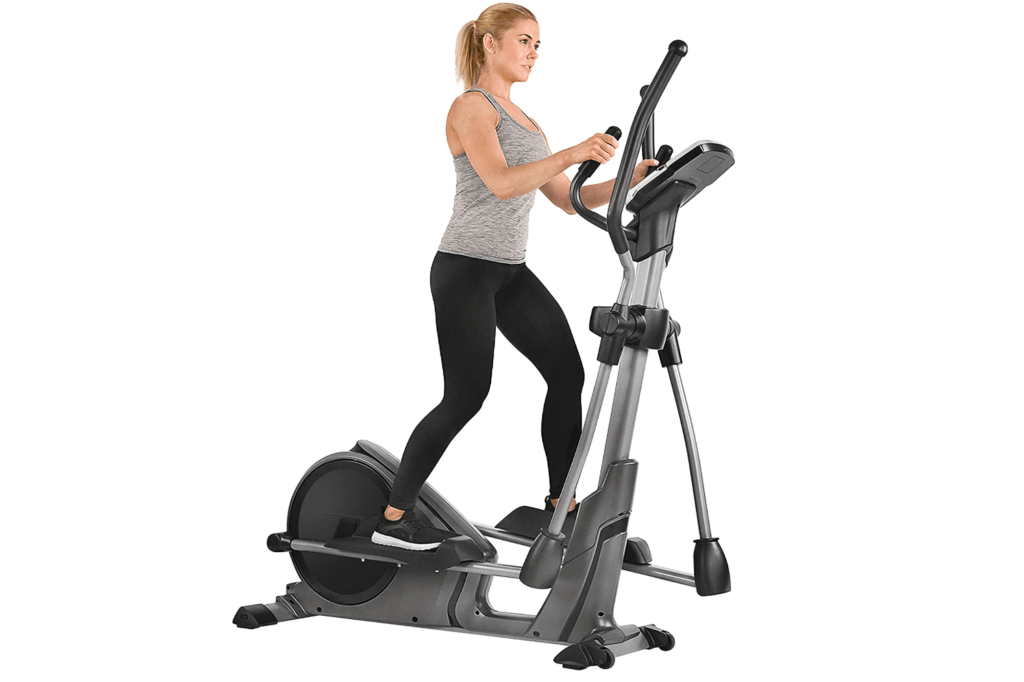 Black and silver elliptical