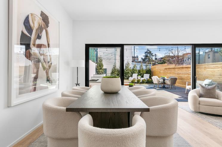 A dining area inside the 326 Leonard home.