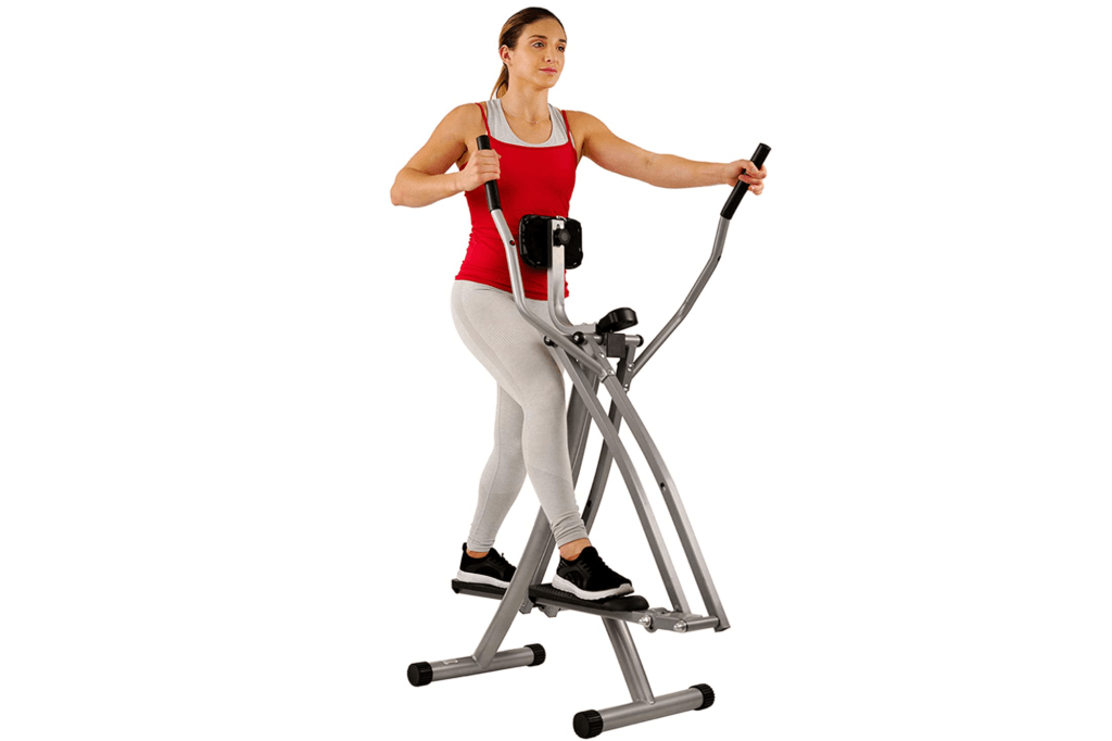 Thin, folding elliptical