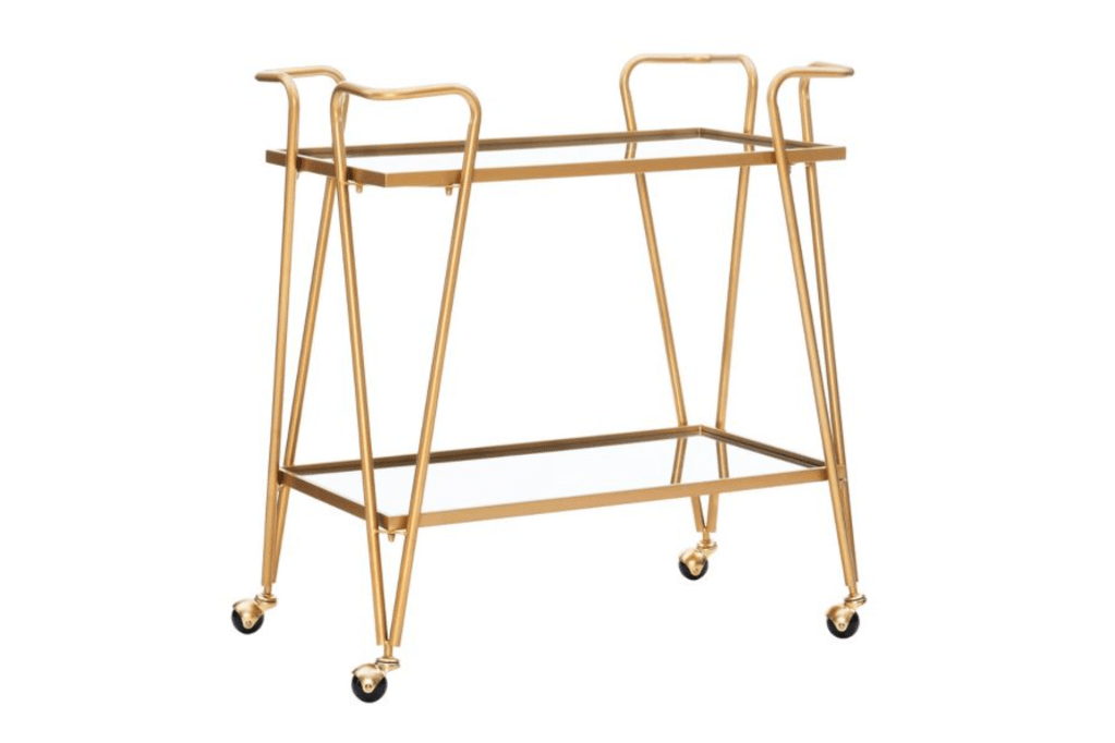 Linon Mid-Century Modern Bar Cart