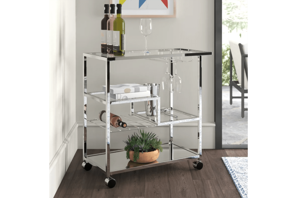 Wade Logan Vannorman 31.5'' Wide Bar Cart,