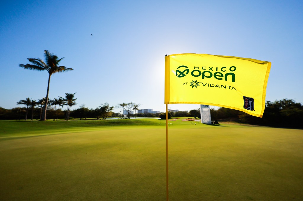 General view of 16th green prior to the Mexico Open at Vidanta on April 26, 2022 in Puerto Vallarta, Jalisco.