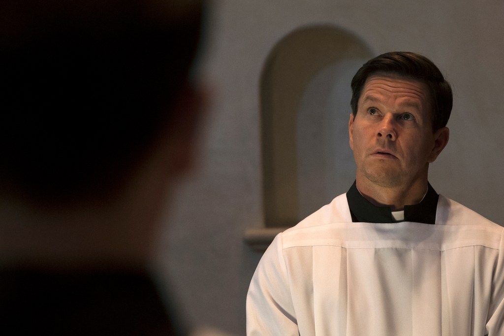 Mark Wahlberg as Father Stu in his new film.