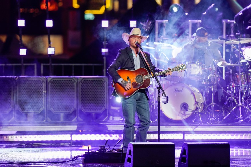 Cody Johnson performing at CMT Awards