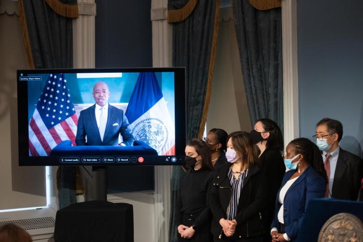 Mayor Eric Adams and School Chancellor David Banks announced expansion of Gifted and Talented programs citywide at the City Hall.