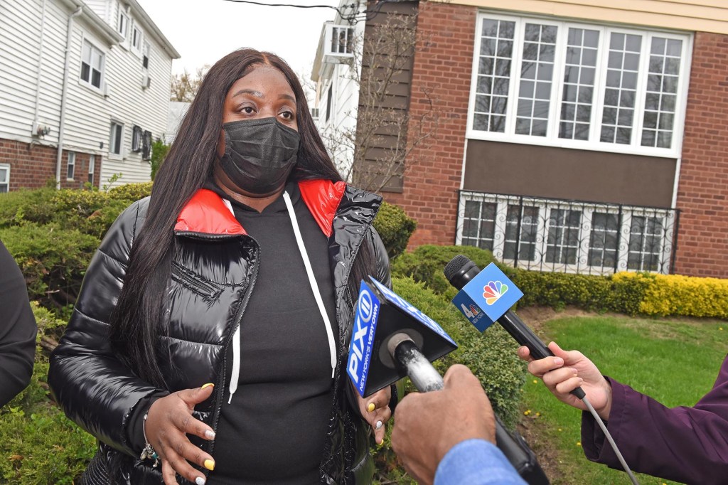 Shakema Foye one of Richards' neighbors who lived in a home attached to the house where the fire started.