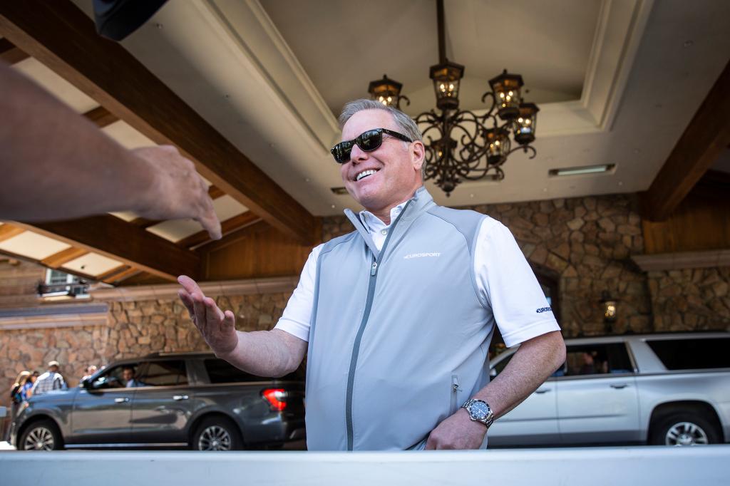 David Zaslav, chief executive officer of Discovery Communications, arrives at the annual Allen & Company Sun Valley Conference, July 9, 2019 in Sun Valley, Idaho.