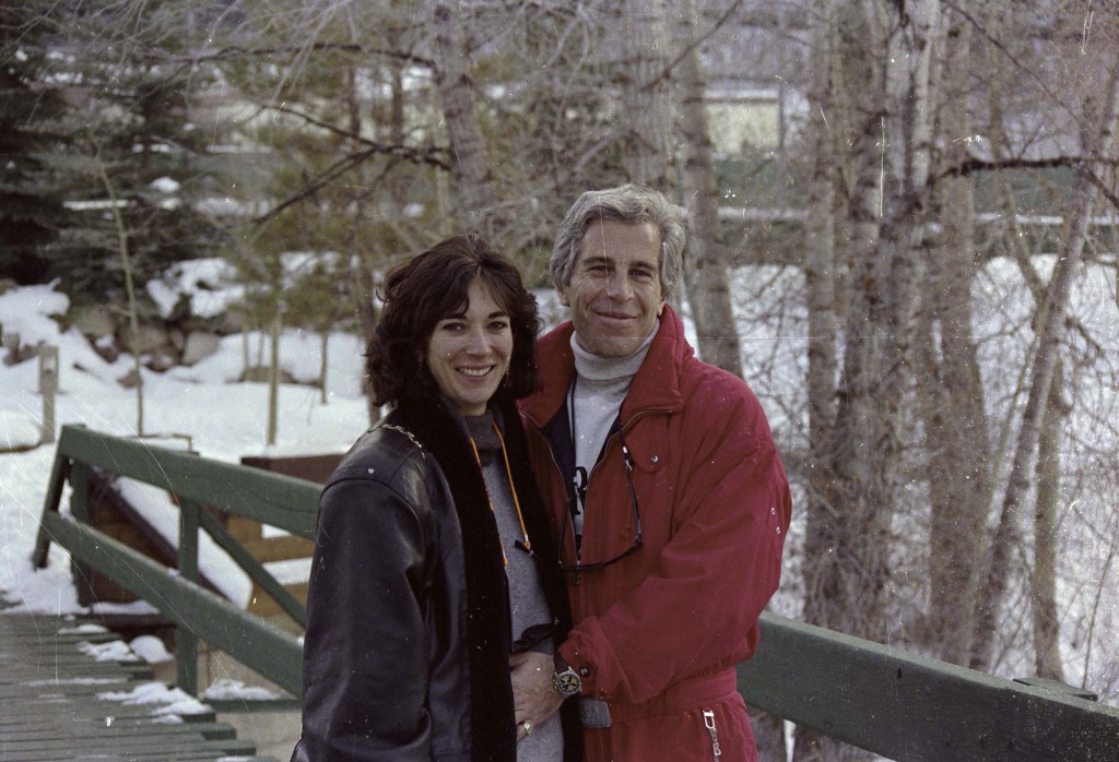 Maxwell and Epstein in an undated evidence photo.