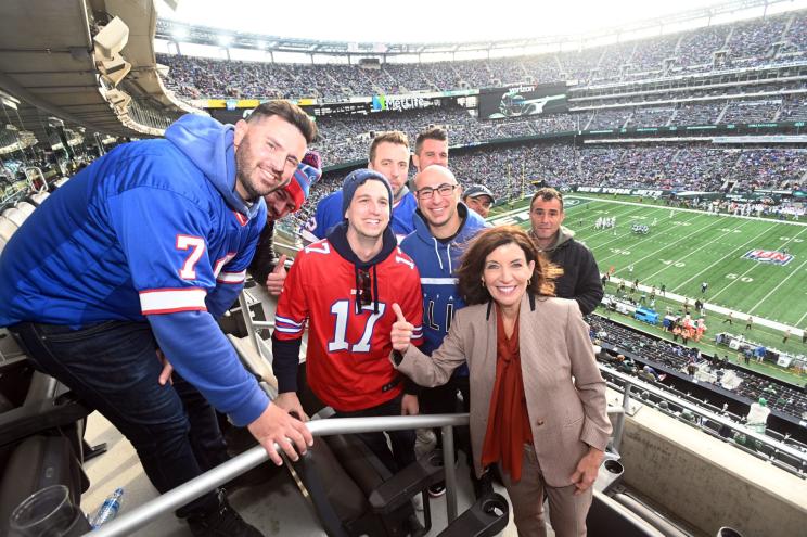 Buffalo Bills fans support Gov. Kathy Hochul's deal to build the team a new stadium.