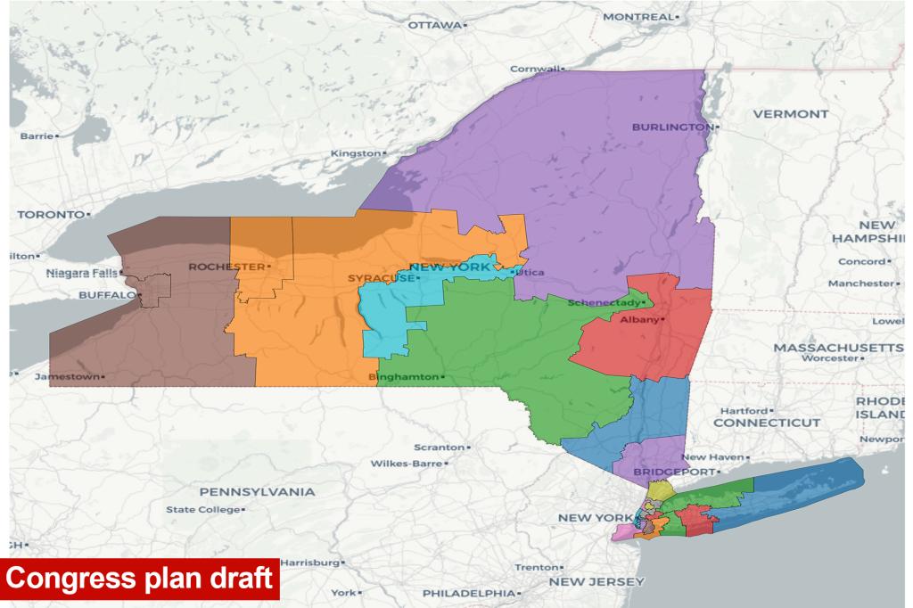 New York Democrats have until the end of April to propose a new congressional district map.