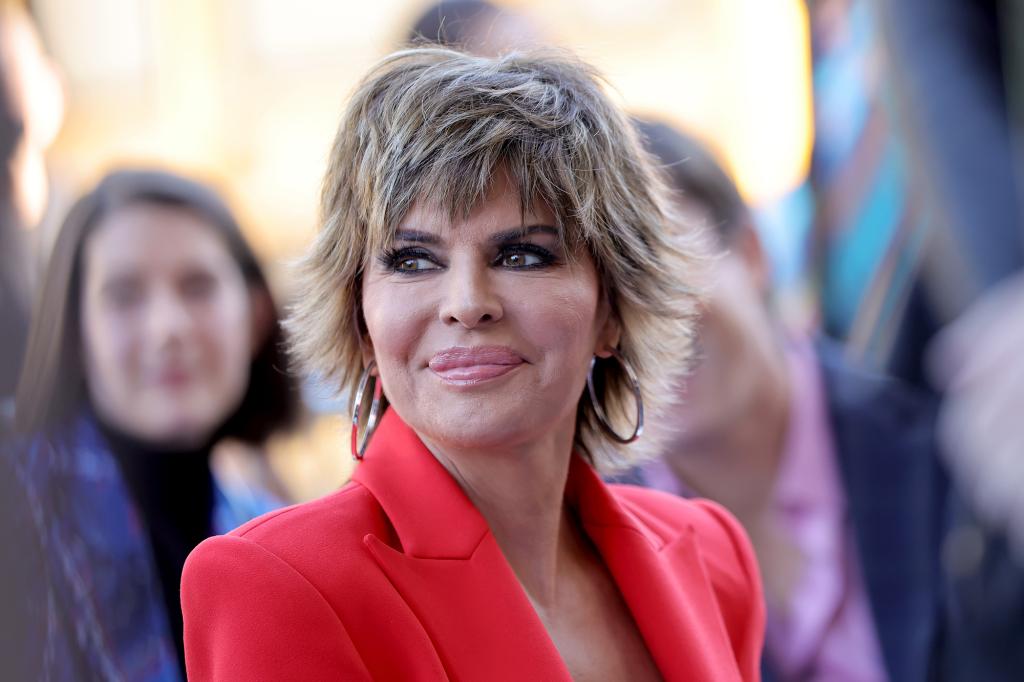 Lisa Rinna in a red blazer.