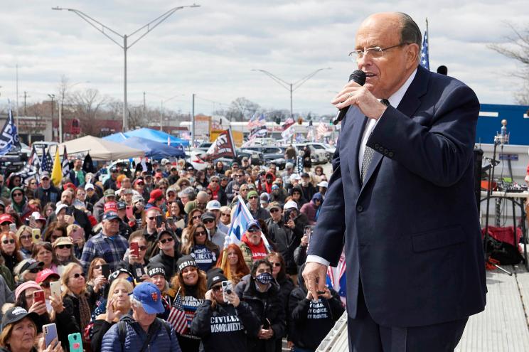 Rudy Giuliani at the Patriot Rally in Belmore.