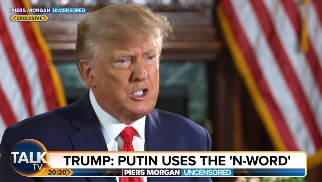 Former President Donald Trump blasted Russian President Vladimir Putin over his frequent use of the "nuclear word."