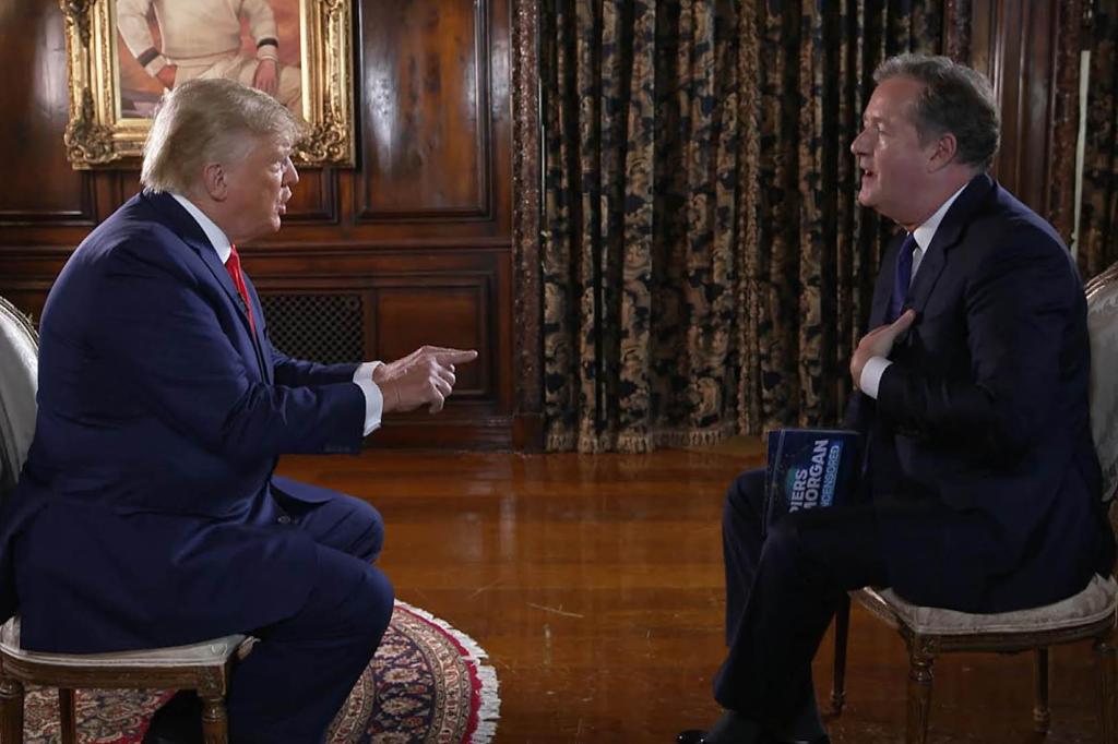 Piers Morgan and Donald Trump.