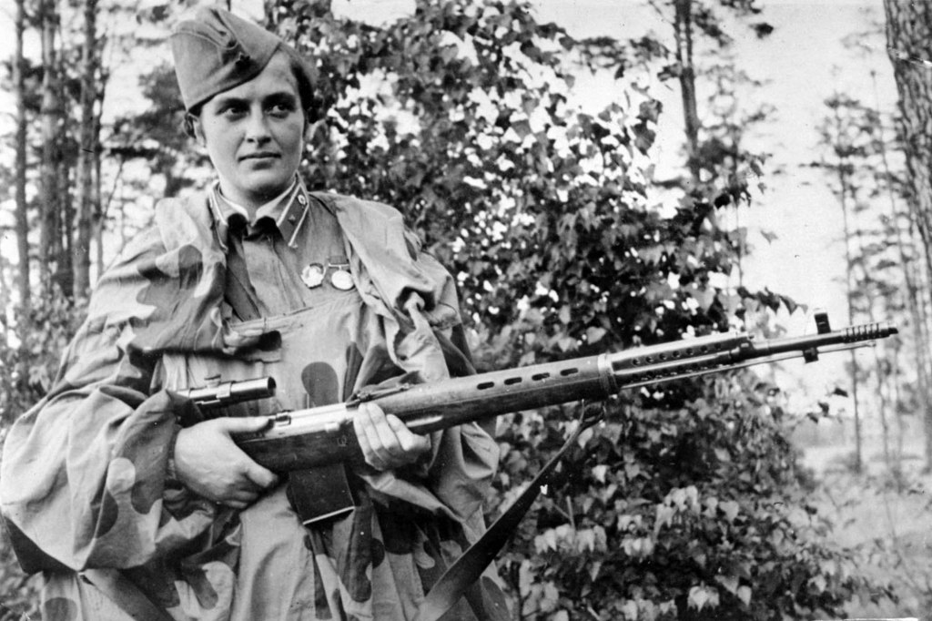 Lyudmila Pavlichenko was famous for raking up 309 kills against the Germans during World War II.