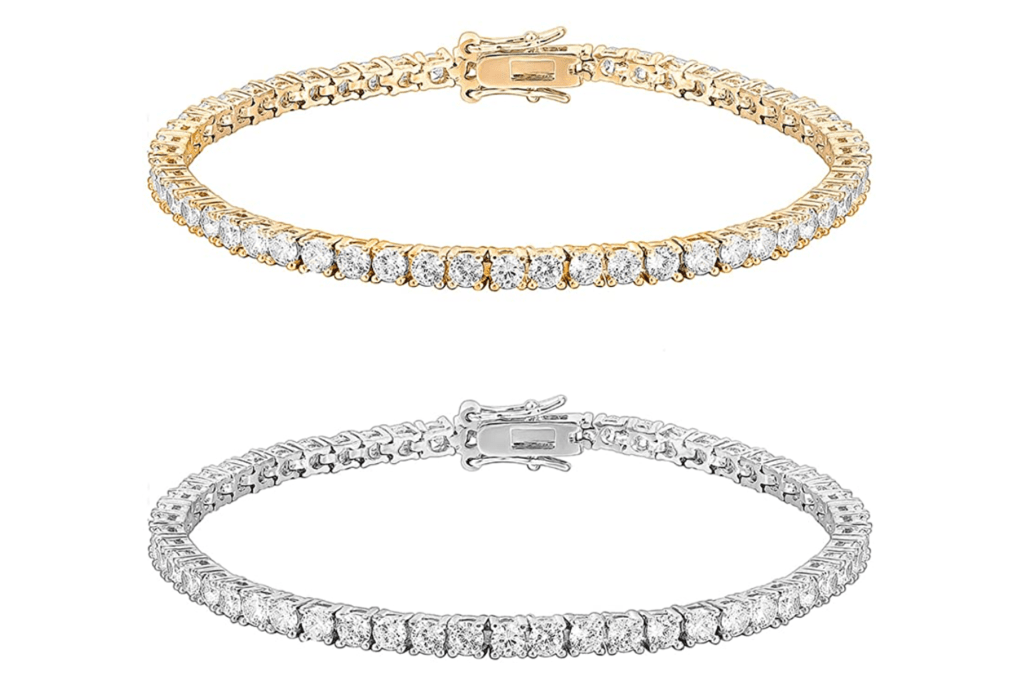 Pavoi 14K Gold-Plated & White Cubic Zirconia Tennis Bracelet (Set of 2)