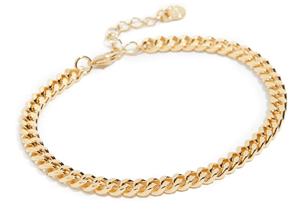 Cloverpost Large Curb Chain Bracelet, gold