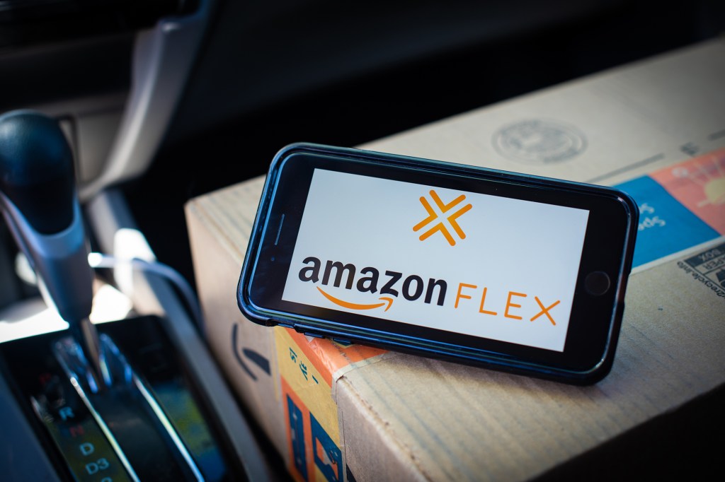 The Amazon Flex app